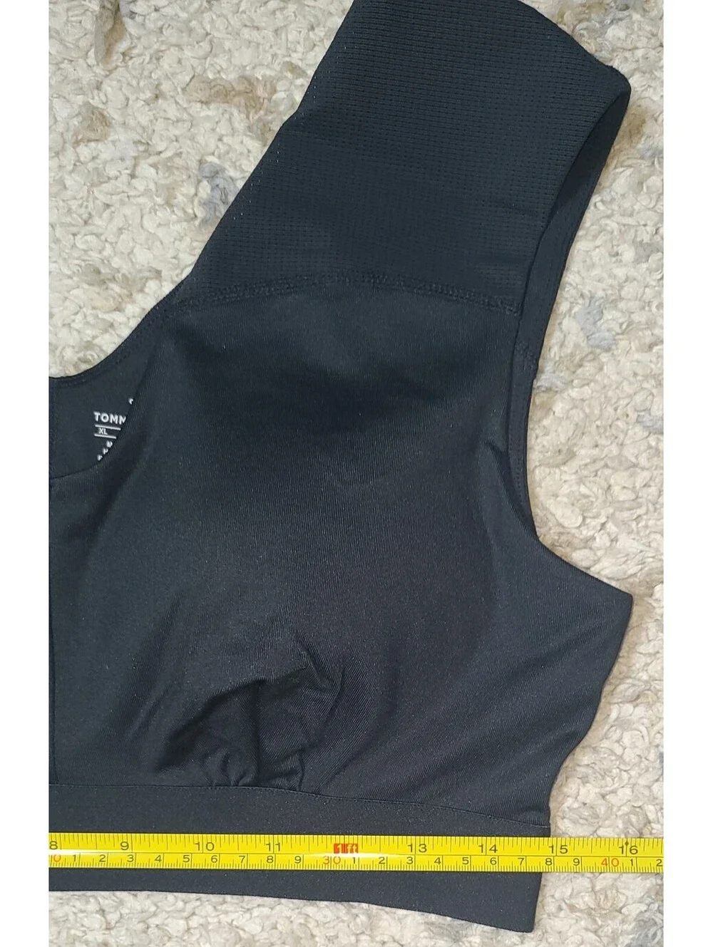 Tommie Copper Black Copper & Zinc Infused Sports Bra XL